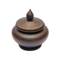Шкатулка из каучукового дерева малый конус - 1шт.