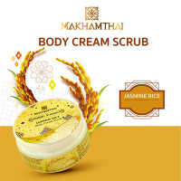 Отшелушивающий крем Жасминовый рисовый скраб Формула гладкой кожи (Makhamthai) 100гр.