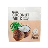 Тканевая Маска для лица с кокосовым маслом и молоком (FACY) - 21гр.