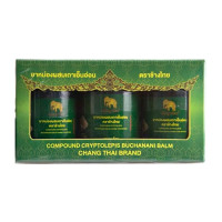 Herbal Balm Green Cryptolepis Buchanani (Changthai) - 50g.*3pcs