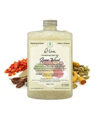 Aromatherapy salt soak Spice Wood scent (H-Hom) - 600g.
