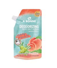 Deodorizing Silky Salt Scrub Wasabi & Peach (A bonne) 350g.