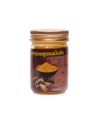 Тайский желтый бальзам Плай на основе куркумы (Kongka herb)-50гр.