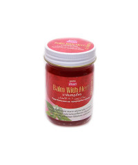 Thai red herbal balm for body warming (Banna) - 50g.