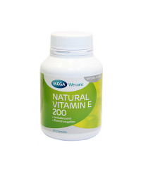 Natural vitamin E 200mg (MEGA) - 60 capsules.