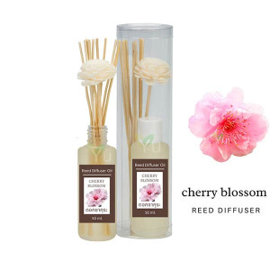 Cherry Blossom Aromatherapy Reed Diffuser (Ya) - 50 ml. Cherry Blossom Aromatherapy Reed Diffuser (Ya) - 50 ml.