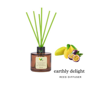 Earthly Delight  mango and passion fruit Aromatherapy Reed Diffuser (Ya) -  50 ml.