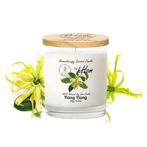 Ylang Ylang Aromatherapy Soy Wax Candle (H-hom) - 250g.