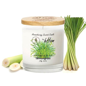 Лемонграсс Свеча из соевого воска с натуральной ароматерапией (H-hom) - 250гр.