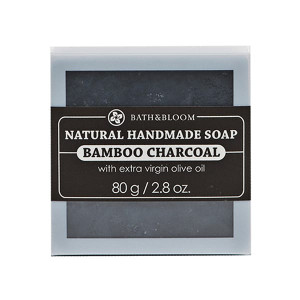 Натуральное мыло с ароматом бамбукового угля (Bath&Bloom) - 80гр.