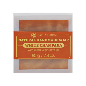 Натуральное мыло с ароматом цветов Чампа (Bath&Bloom) - 80гр.
