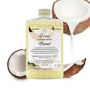 Aromatherapy salt soak Coconut  scent (H-Hom) - 600g.