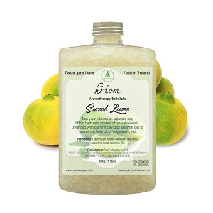 Ароматерапевтическая солевая ванночка с ароматом Сладкий лайм (H-Hom) - 600гр.