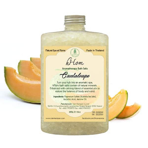 Aromatherapy salt soak Contaloupe scent (H-Hom) - 600g.