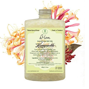 Ароматерапевтическая солевая ванночка с ароматом медового молочка (H-Hom) - 600гр.