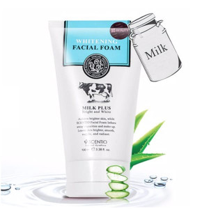 Milk Plus Whitening Q10 Facial Foam (SCENTIO) - 100g.