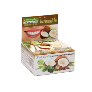 Травяная зубная паста отбеливающая с Кокосом (Prai Thai Herbs) - 25гр.