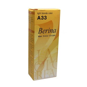 Крем краска светлый блонд для волос - A33 (Berina) - 60гр. 