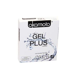 Condoms Japanese super durable GEL PLUS (Okamoto) - 2pcs.