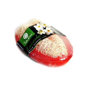 Natural handmade soap with luffa (Saboo) - 100g.
