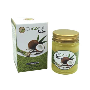 Extra Virgin coconut oil & lemongras Relaxing Balm (I-Nature) - 35g.