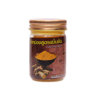Тайский желтый бальзам Плай на основе куркумы (Kongka herb)-50гр.