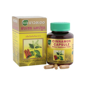 Cinnamon capsules (Khaolaor) - 100 capsules. Cinnamon capsules (Khaolaor) - 100 capsules.