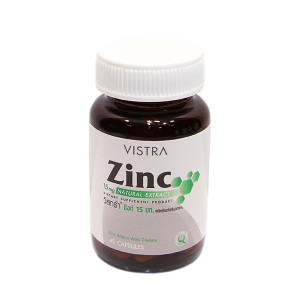 Zinc Natural Extract 15mg (Vistra) - 45 capsules.