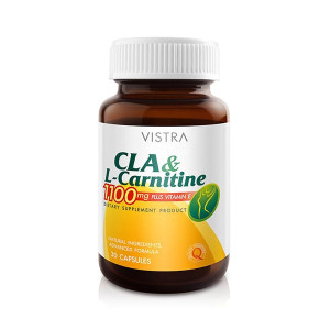 CLA & L Carnitine 1100mg Plus Vitamin E (Vistra) - 30 caps.
