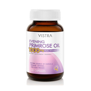 Evening Primrose Oil 1000mg Plus Vitamin E (Vistra) - 45 capsules. Evening Primrose Oil 1000mg Plus Vitamin E (Vistra) - 45 capsules.