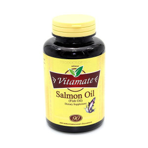 Рыбий жир из Лосося 1000мг (Vitamate) - 90 капсул.
