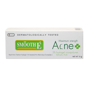 Hydrogel Acne + Maximum Strength 2% Cross-Polymer Salicylic Acid (SMOOTH-E) - 10g.