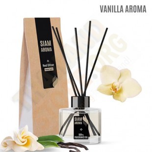 Vanilla Aromatherapy Reed Diffuser (Siam Aroma) -  100 ml.