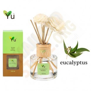 Eucalyptus Aromatherapy Reed Diffuser (Ya) -  120 ml.