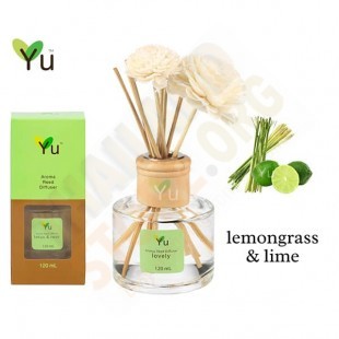 Lemongrass & Lime  Aromatherapy Reed Diffuser (Ya) -  120 ml.