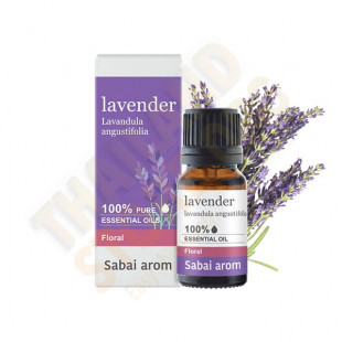 Lavender 100% Pure Essential Oil  (Sabai Arom) - 10ml.