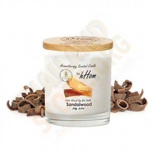 Sandalwood Aromatherapy Soy Wax Candle (H-hom) - 250g.