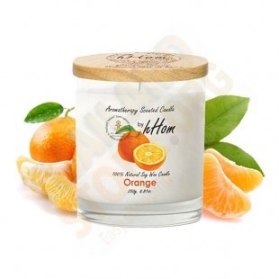 Апельсин - Свеча из соевого воска с натуральной ароматерапией (H-hom) - 250гр.