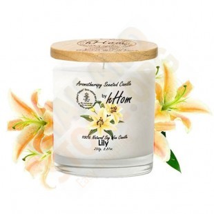 Lily Aromatherapy Soy Wax Candle (H-hom) - 250g.