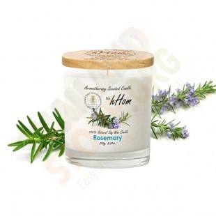 Rosemary  Aromatherapy Soy Wax Candle (H-hom) - 250g.