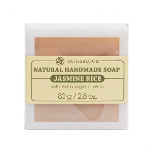 Натуральное мыло с ароматом жасминового риса (Bath&Bloom) - 80гр.