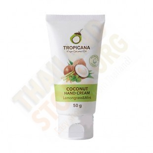 Coconut cream for hands Lemongrass & Mint (Tropicana) - 50g.