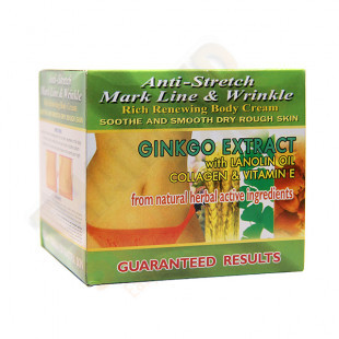 Body cream for stretch marks and wrinkles with an extract of Ginkgo (K.BROTHERS) - 100g.