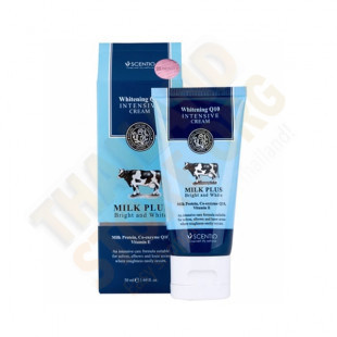 Milk plus whitening Q10 intensive cream for legs (SCENTIO) - 50ml.