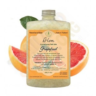 Aromatherapy salt soak Grapefruit scent (H-Hom) - 600g.