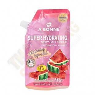 Super Hydrating Silky Salt Scrub Watermelon & Vitamin E (A bonne) 350g.