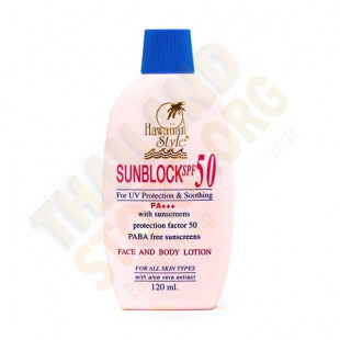 Солнцезащитный крем SUNBLOCK SPF 50 (Hawaiian Style) - 120мл.