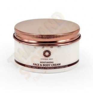 Moisturizing Face & Body Cream - Extra Virgin Coconut Oi (Mistique Arom) - 100g.