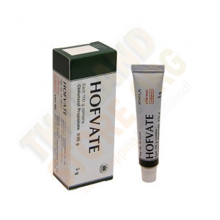 Clobetasol ointment 0.05% treatment Psoriasis (Hofvate) - 5g.