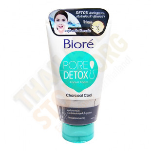 Pore Detox Facial Foam Charcoal Cool (Biore) - 100g.
